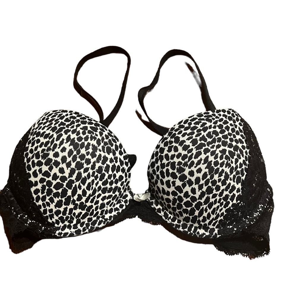 Victoria’s Secret Dream Angel Push Up Bra Animal Print Lace Size 34A